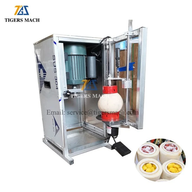 Coconut hole cutting and opening equipment